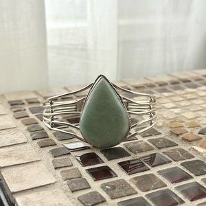 Blue Amazonite Bangle Cuff